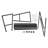 Ribbon Display Organizer Rack With Wheels