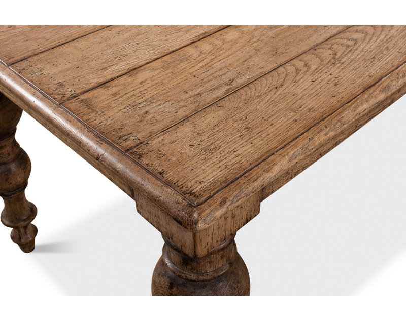 Bixby Pine Wood Dining Table, Tan