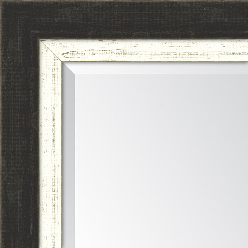 Miroir mural Mazie, H 44 po x l 32 po, Blanc