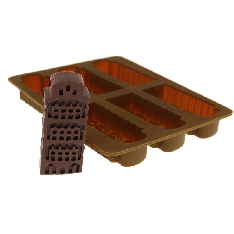 Plateau à glaçons en silicone Land Marks, Chocolat
