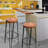 Counter Stool with Metal Frame