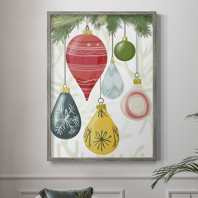 «Christmas Holiday Art CVI», reproduction encadrée - bois massif, H 30 po x l 24 po