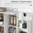 63" Kitchen Pantry Storage Cabinet