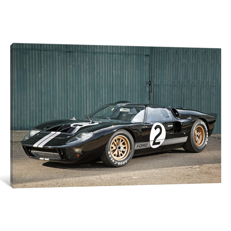 Ford Gt40 Le Mans Race Car, 1966 - Print on Canvas, No Frame, 66.04 cm H x 45.72 cm W x 1.91 cm D