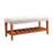 Charla Light Gray Fabric & Oak Finish Bench-208918296