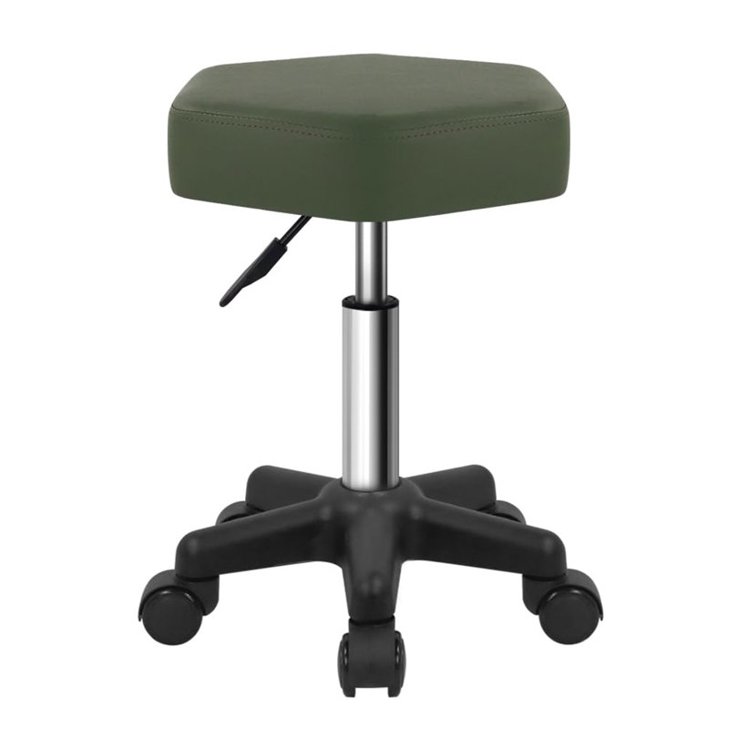Tabouret à roulettes Hexagon, Vert
