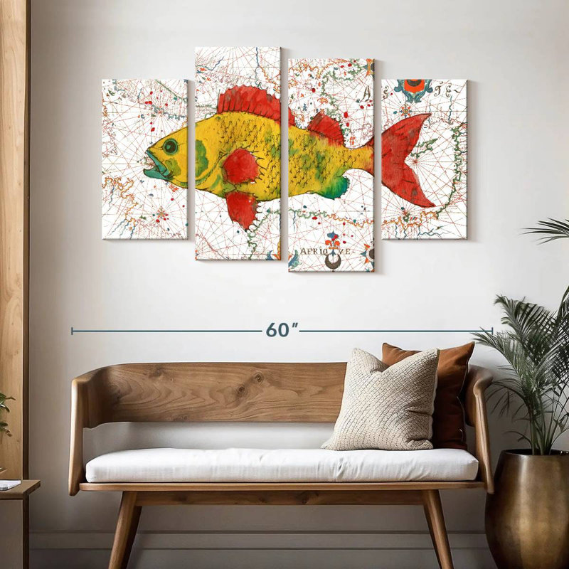 Nautical Treasures I, 32" H x 52" W