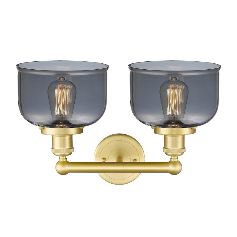 Arlester 2 - Light Dimmable Vanity Light, Plated Smoke, Satin Gold