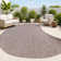 Ollin Modern Rustic Organic Curve Brown Indoor/Outdoor Rug