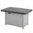 Extendable Rectangle Aluminum Alloy Fire Pit Table, 50,000BTU