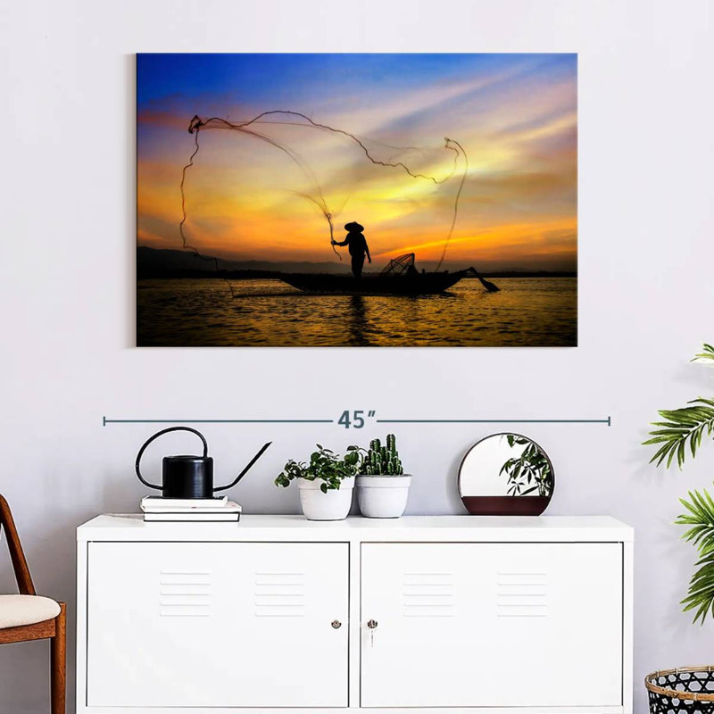 Filet de pêche Senne Fisherman, H 26 po x l 39 po