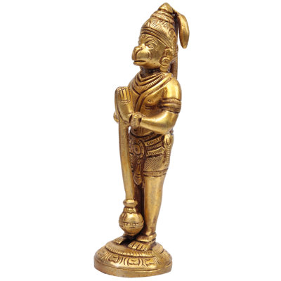 Lord Hanuman 5 po en laiton | Fait à la main | Fabriqué en Inde