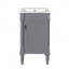 Meuble-lavabo moderne de 18 pouces avec lavabo, conception peu encombrante et rangement durable pour les petites salles de bain-1953937547