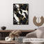 Abstrait, art moderne en marbre noir avec cristaux Geode Crystals IV-103853136