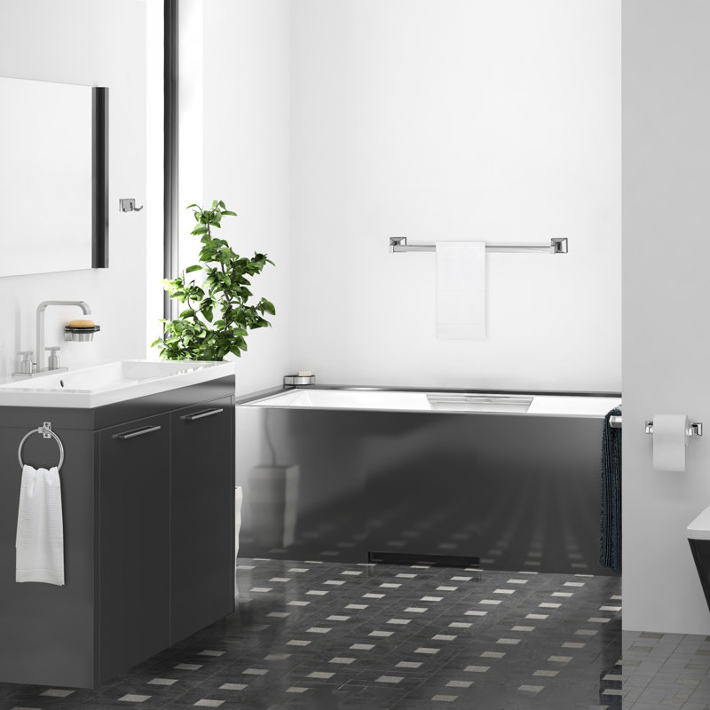 Lorinda 4 - Piece Bathroom Hardware Set, Polished Chrome