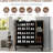 3-Door Large Shoe Cabinet with Adjustable Shelves & Hooks, 6-Tier Wooden Organizer for 30+ Pairs, Entryway, Hallway Storage-18949708