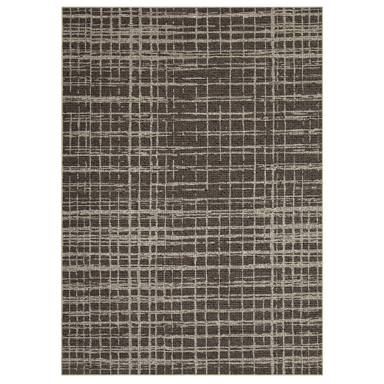 Plaid Machine Washable Rug with Rubber Backing Modern Non-Slip Carpet for Living Room, Bedroom, Dining Room, Office, Playroom, Nursery