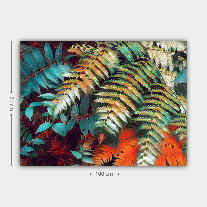 Superbe peinture sur toile décorative de 27,6 po x 39,4 po | 100% toile de coton, cadre 100% bois (épaisseur: 1,2 po) | Parfait pour le décor du salon et de la chambre à coucher, des couleurs vives et un design élégant