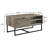 Rustic Oak Coffee Table With Ample Storage And Stable Metal Support Black Practical Solutions