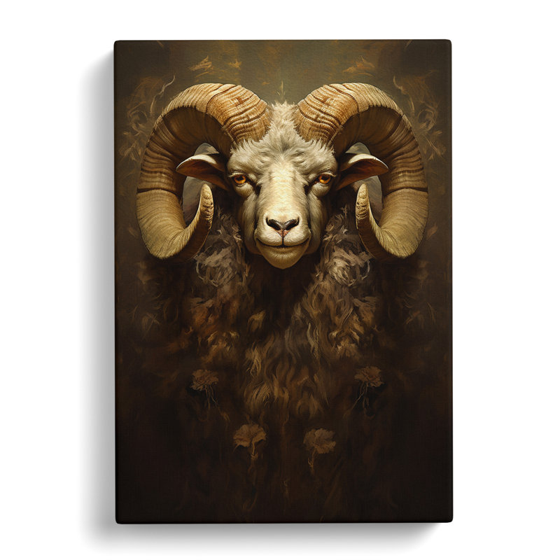Ram Sheep Victorian - Wrapped Canvas