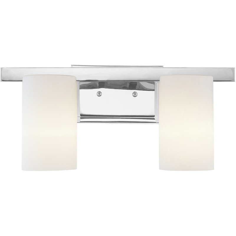 Éclairage pour meuble-lavabo à 2 lumières Margje, Chrome poli