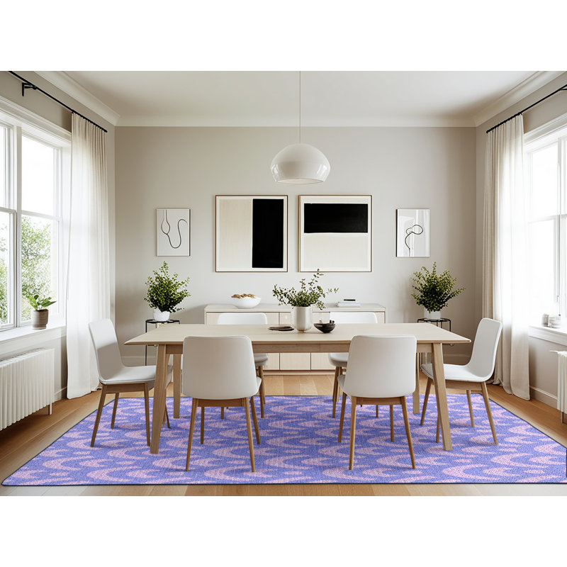 Geometric Indoor Rug, Rectangle 7' x 10'