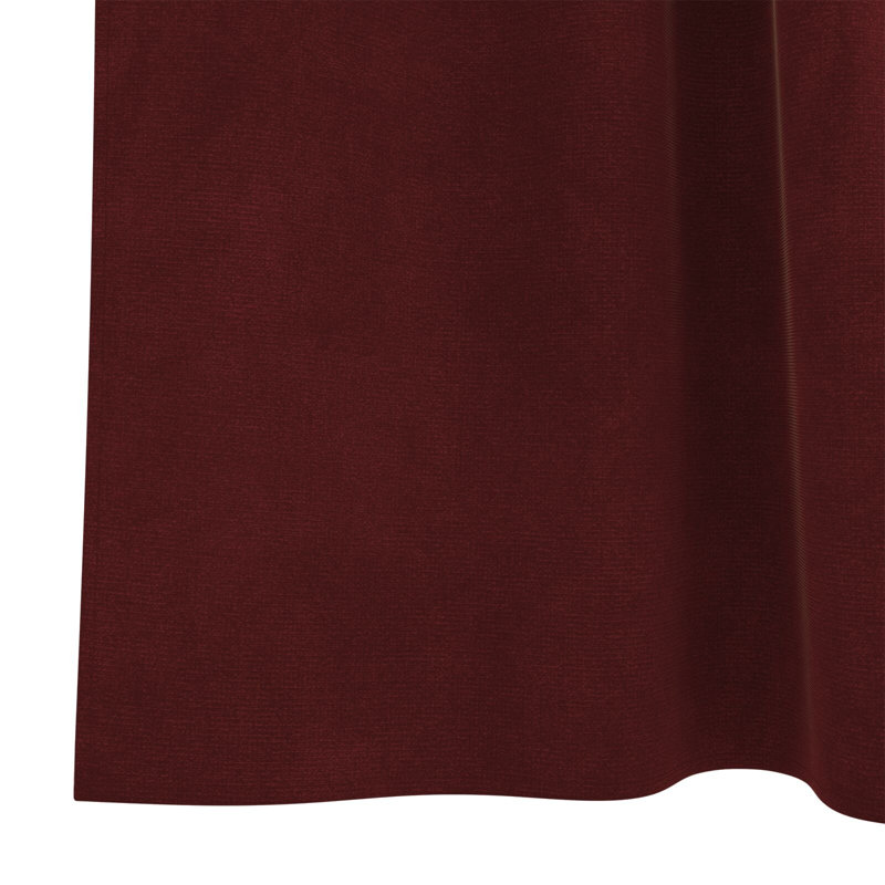 Curtains Polyester 140 Cm Decorative Inlays, Burgundy, 140cm Width x 140cm Drop