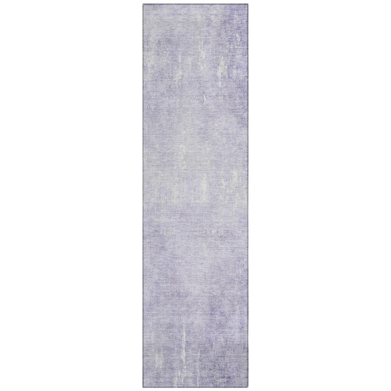 Tapis lavande lavable à la machine intérieur / extérieur Xhevrie, Tapis de couloir 2 pi 3 po x 7 pi 6 po