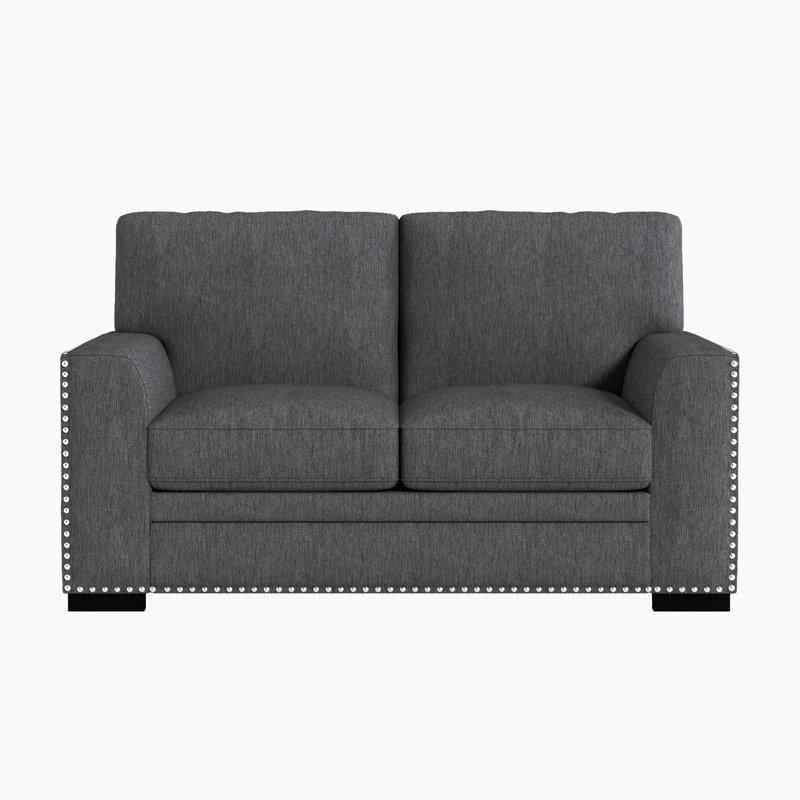Causeuse Caveney, Chenille gris charbon