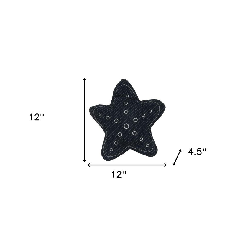 Ensemble de deux coussins 3D Starfish, Bleu bord de mer