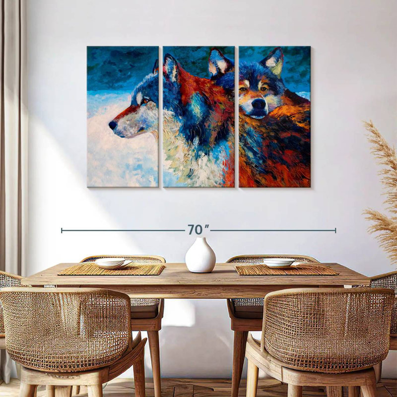 The Wolves, 36" H x 57" W