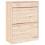 4 Pair Solid Wood Flip Down Shoe Storage-317934878