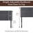 Keymond Classic Tufted Adjustable Upholstered Full Size Headboard in Linen Fabric, Metal Legs-1887952744