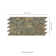 Rustique Interlocking 8.25 in. x 19 in. Natural Stone Mosaic Tile