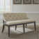 Jaclyn Linen Blend Upholstered Bench