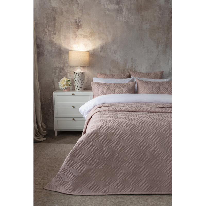 Lisbon Percale Throw Blanket, Pink