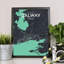 Galway City Map - No Frame Print-1774903720