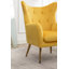 Fauteuil d'appoint en velours capitonné