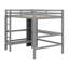 Lit mezzanine avec tablettes multifonctionnelles et bureau sous le lit-1550816417