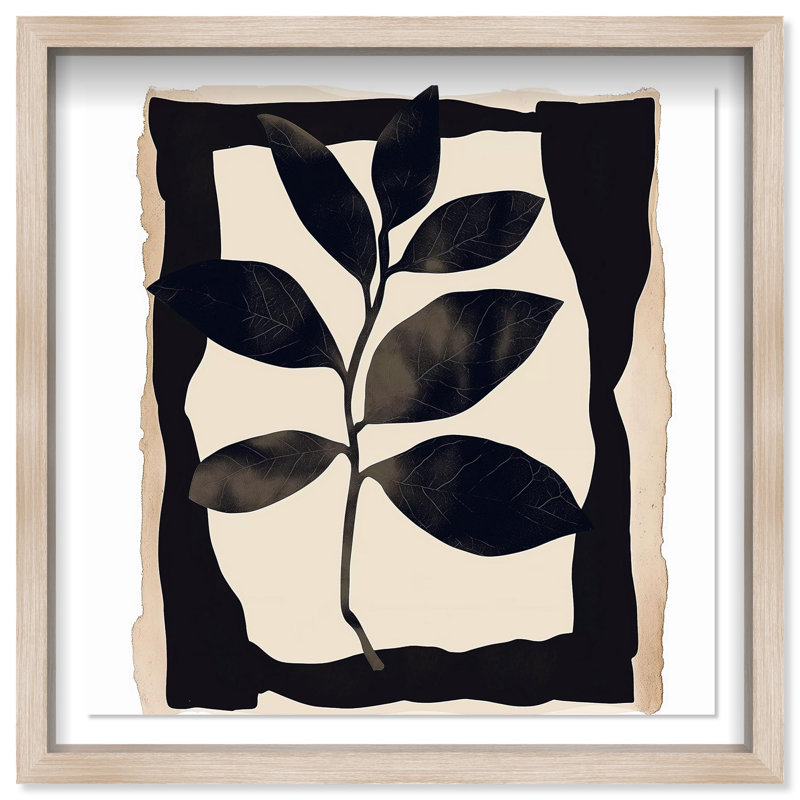Oliver Gal Transcendent Spaces II Abstract Botanical - Luxury Shadowbox Framed Wall Art, Cream, 26" H x 26" W