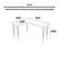 Solid Wood L-Shaped Desk with Metal Base-1797115821
