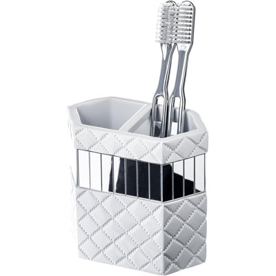 Porte-brosse à dents matelassé en résine