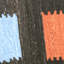 Hand Knotted Wool Area Rug in Patchwork