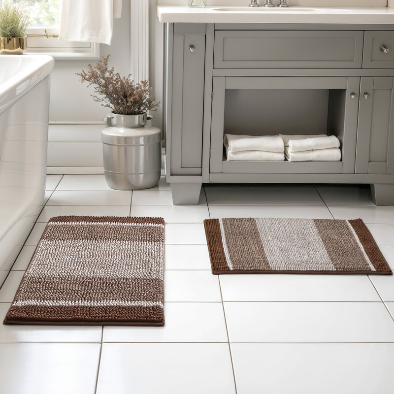 Tapis pour salle de bain Gradient Soft, Café