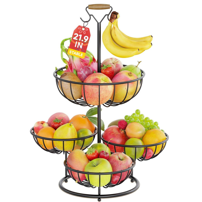 Ebern Designs Metal Picnic Basket