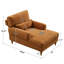 Chaise longue rembourrée avec dossier réglable Jazier-1975214628