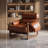 27.4" Wide Oil-Wax Leather Pushback Recliner with Soft Padding