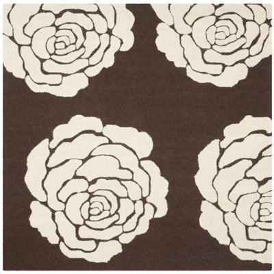 Cannen Hand Tufted Wool Floral Rug