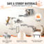 Ensemble de 6 tablettes murales pour chat avec tablettes de saut et support pour hamac