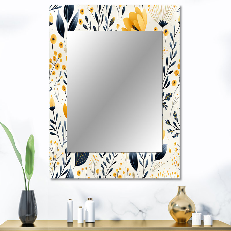 Miroir décoratif, miroir mural victorien, impression d'art en métal, 40 po x 30 po, Blanc